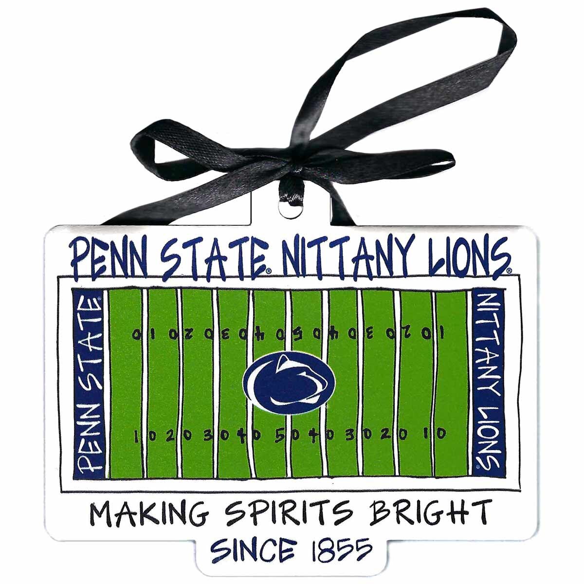 ceramic ornament Penn State Nittany Lions, football field, Making Spirits Bright Since 1855